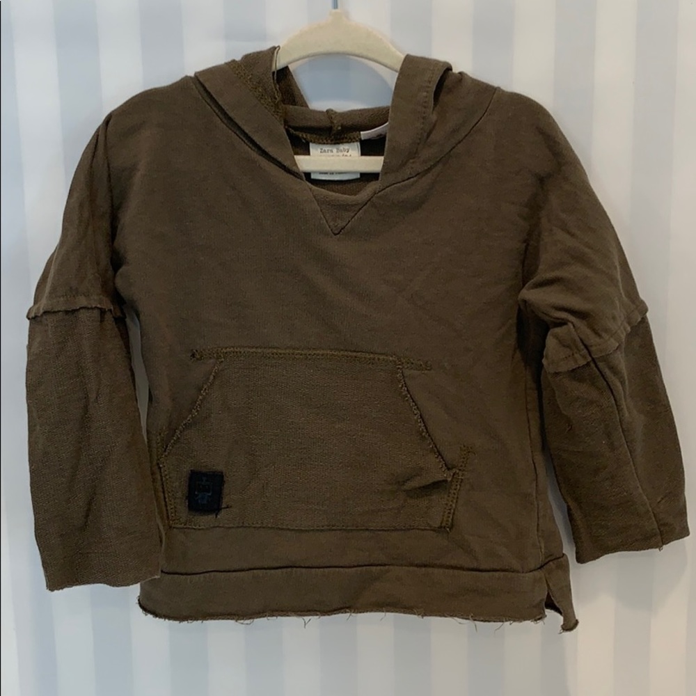 Zara Boys Green Hoodie Size 18-24mo